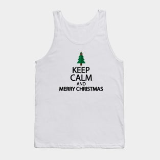 Keep calm and merry christmas Tank Top